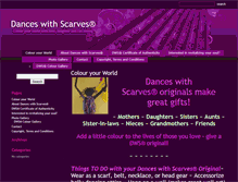 Tablet Screenshot of danceswithscarves.com